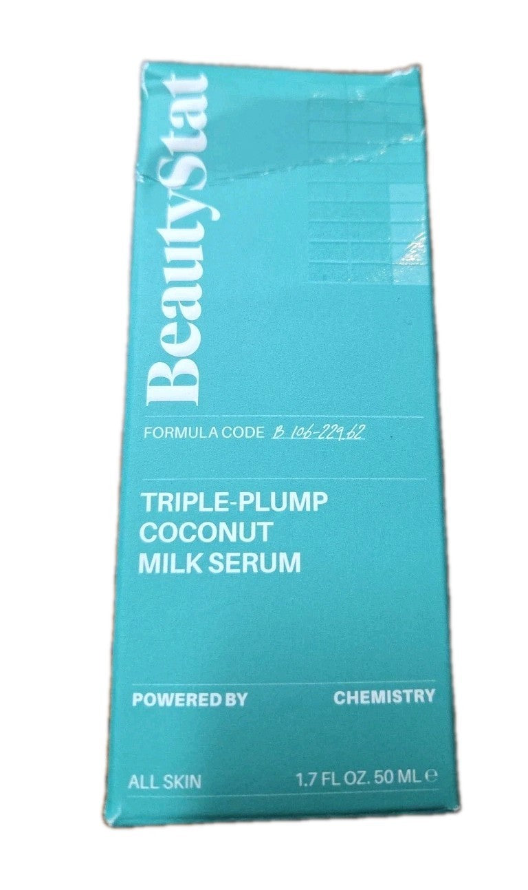 NIB BeautyStat Triple Plump Coconut Milk Serum 1.7 fl oz FULL SIZE MSRP $42