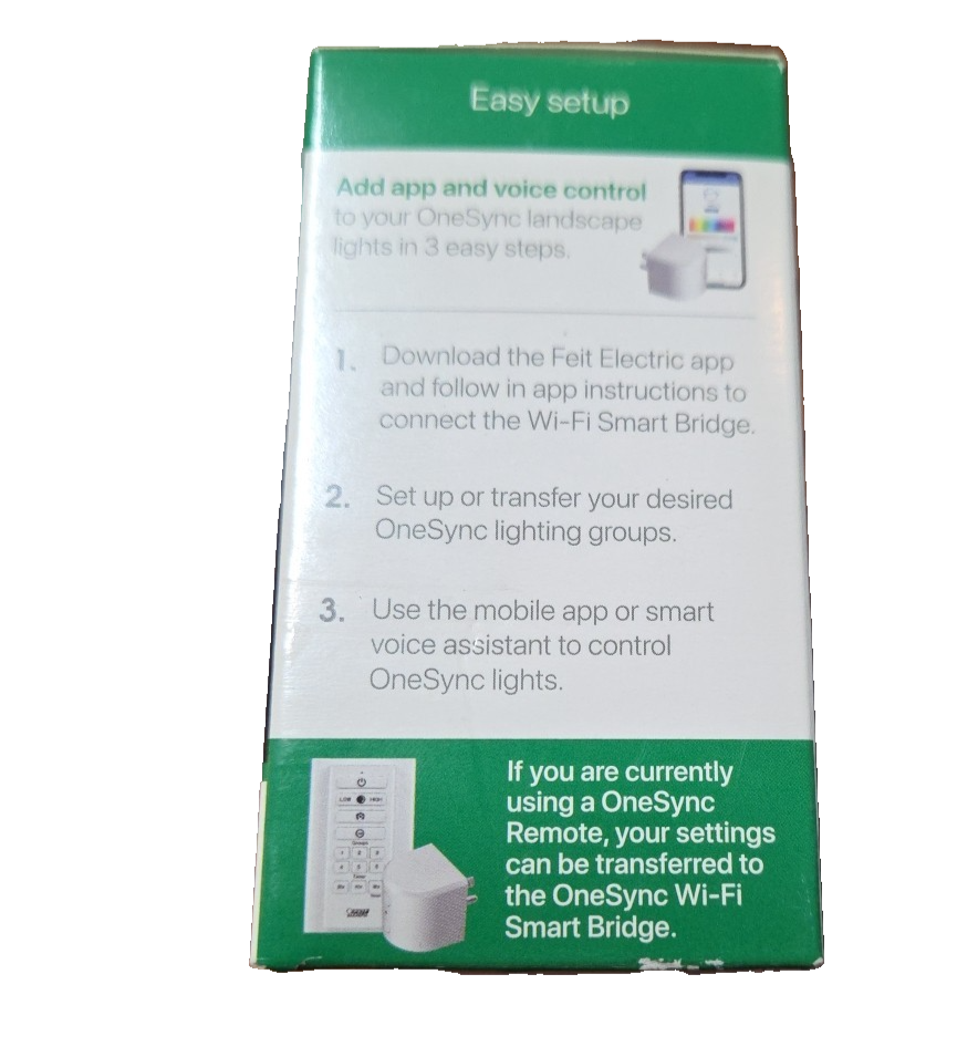 Feit Electric OneSync Landscape WiFi Bridge to Feit App Control 120-Volt Plug