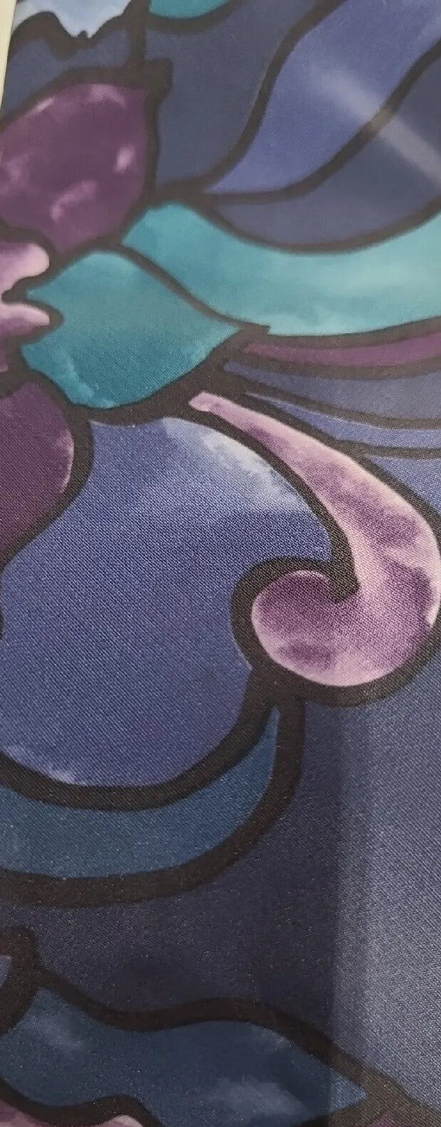 Classic collection by Van Heusen Blues& Purple  Camo Pattern 100% Polyester Tie