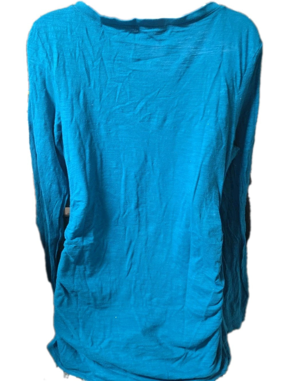 Old Navy maternity blue scrunch side Long sleeve,
