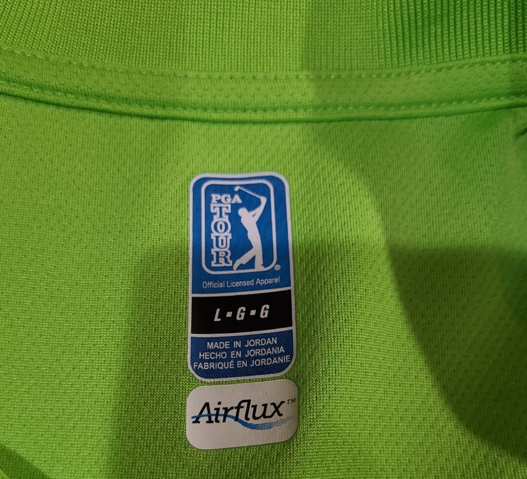 PGA AIRFLUX MENS GOLF POLO SHIRT SZ L