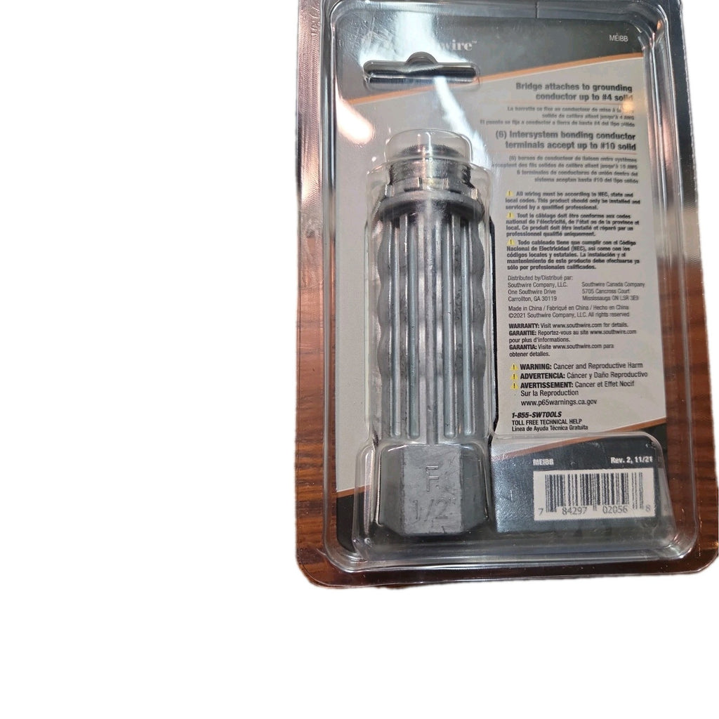 Southwire Bonding Bridge 1/2 in. Gangable 6-Terminating Point Metallic