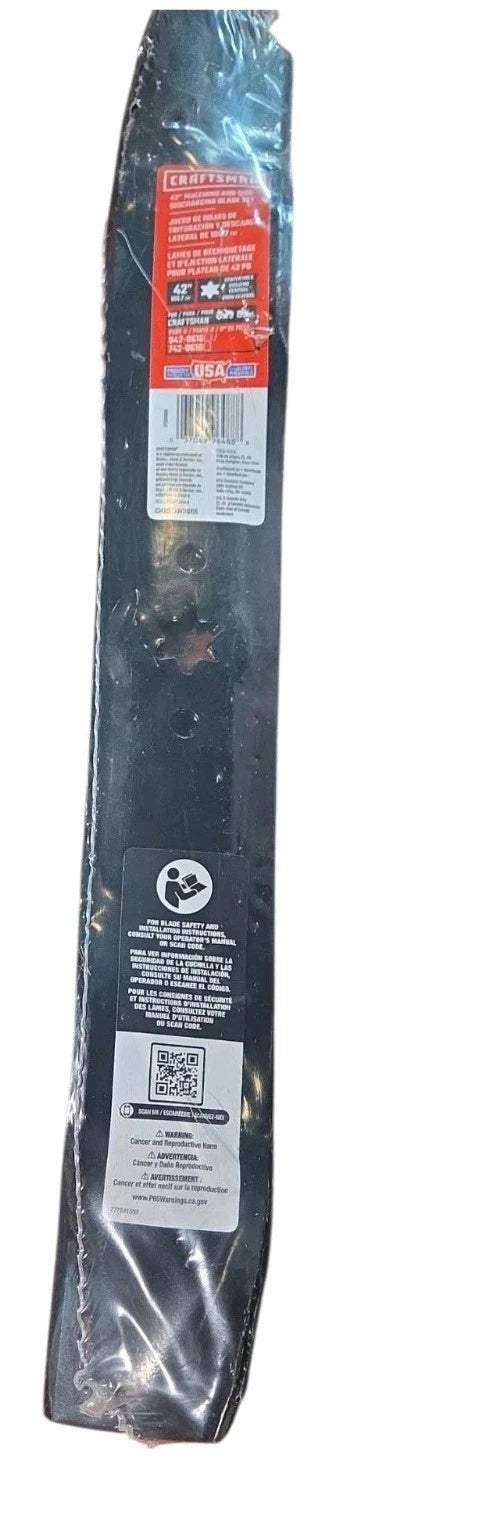 CRAFTSMAN MULCHING BLADES 42" 742-0616 **TWO BLADES** BRAND NEW {G6A}