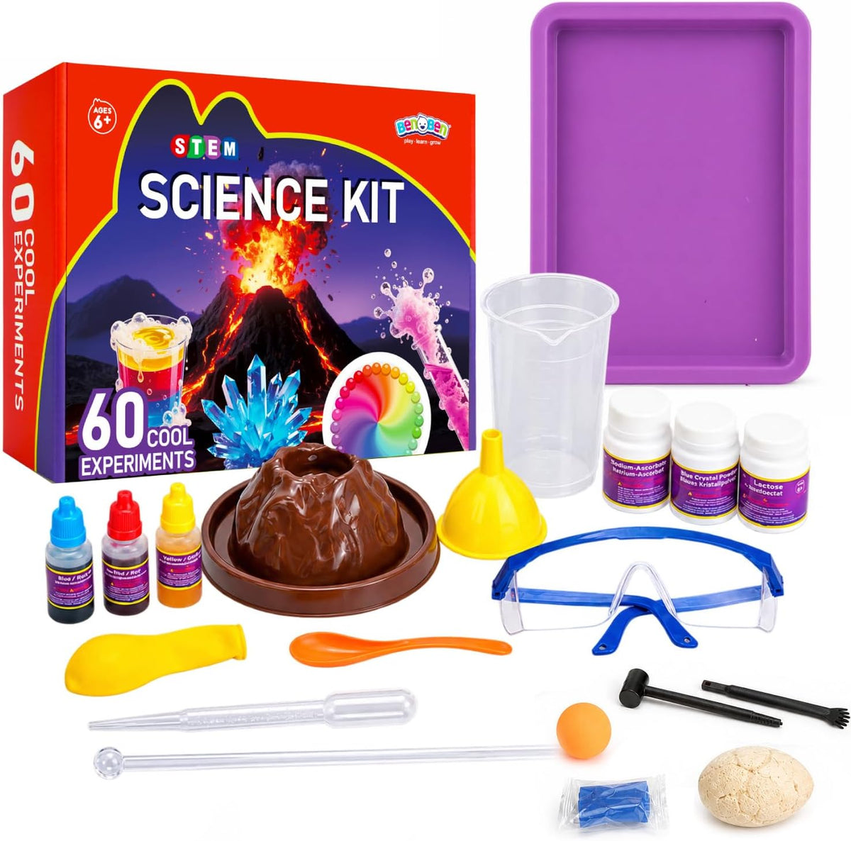 60 Experiments Science Kit for Kids Educational Toy STEM Toys for Boys Girls