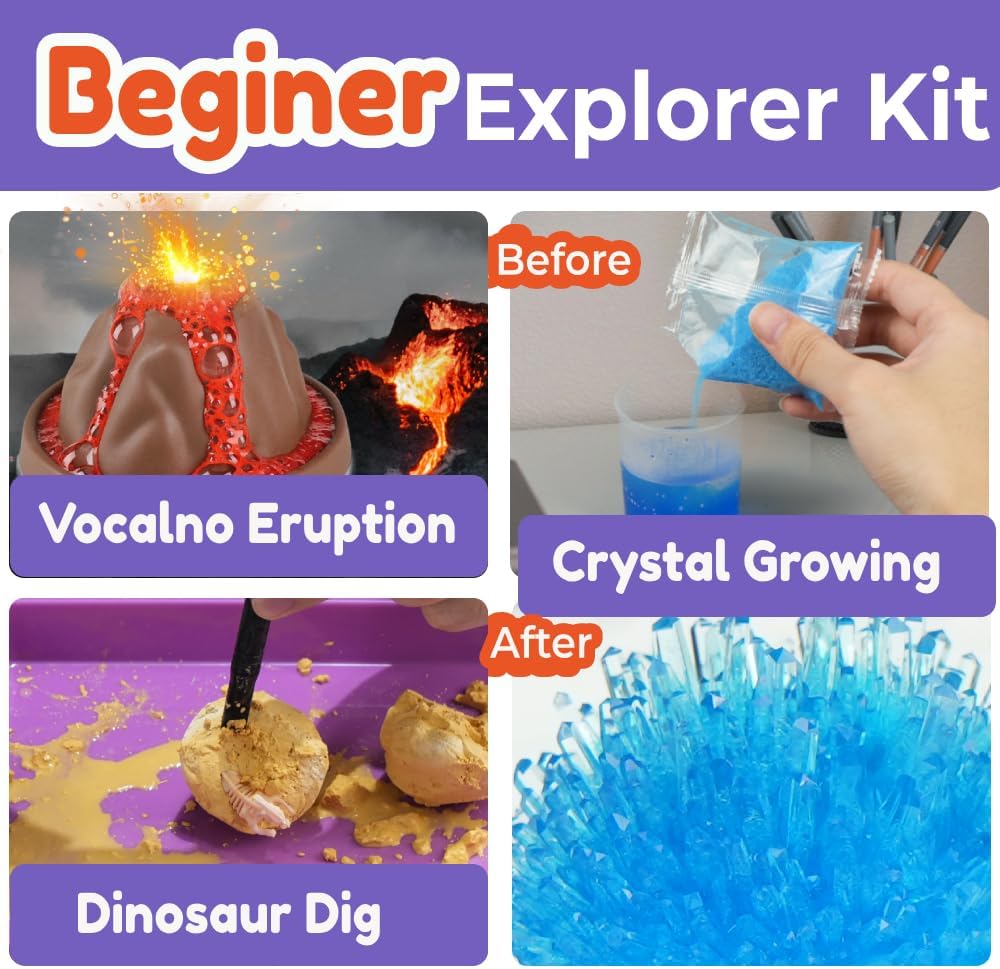 60 Experiments Science Kit for Kids Educational Toy STEM Toys for Boys Girls