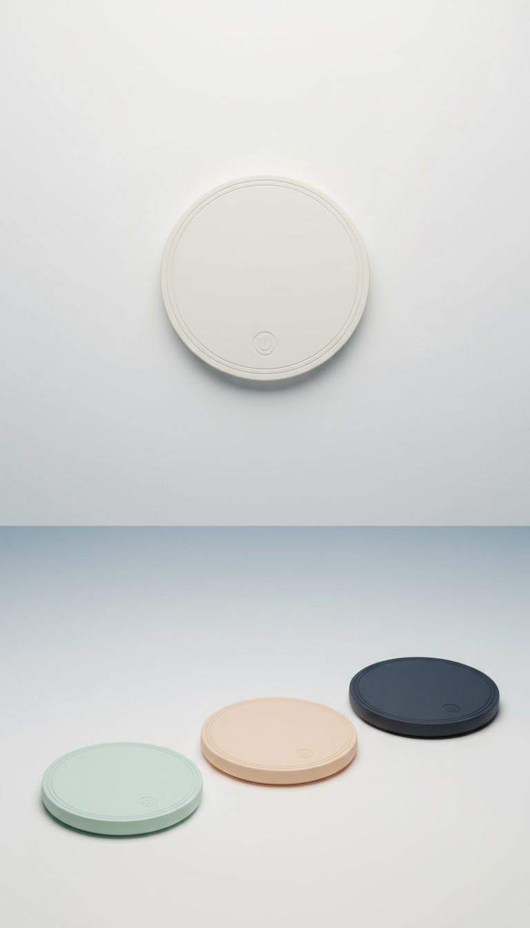 Minimalist Wireless Charging Pad in Matte White