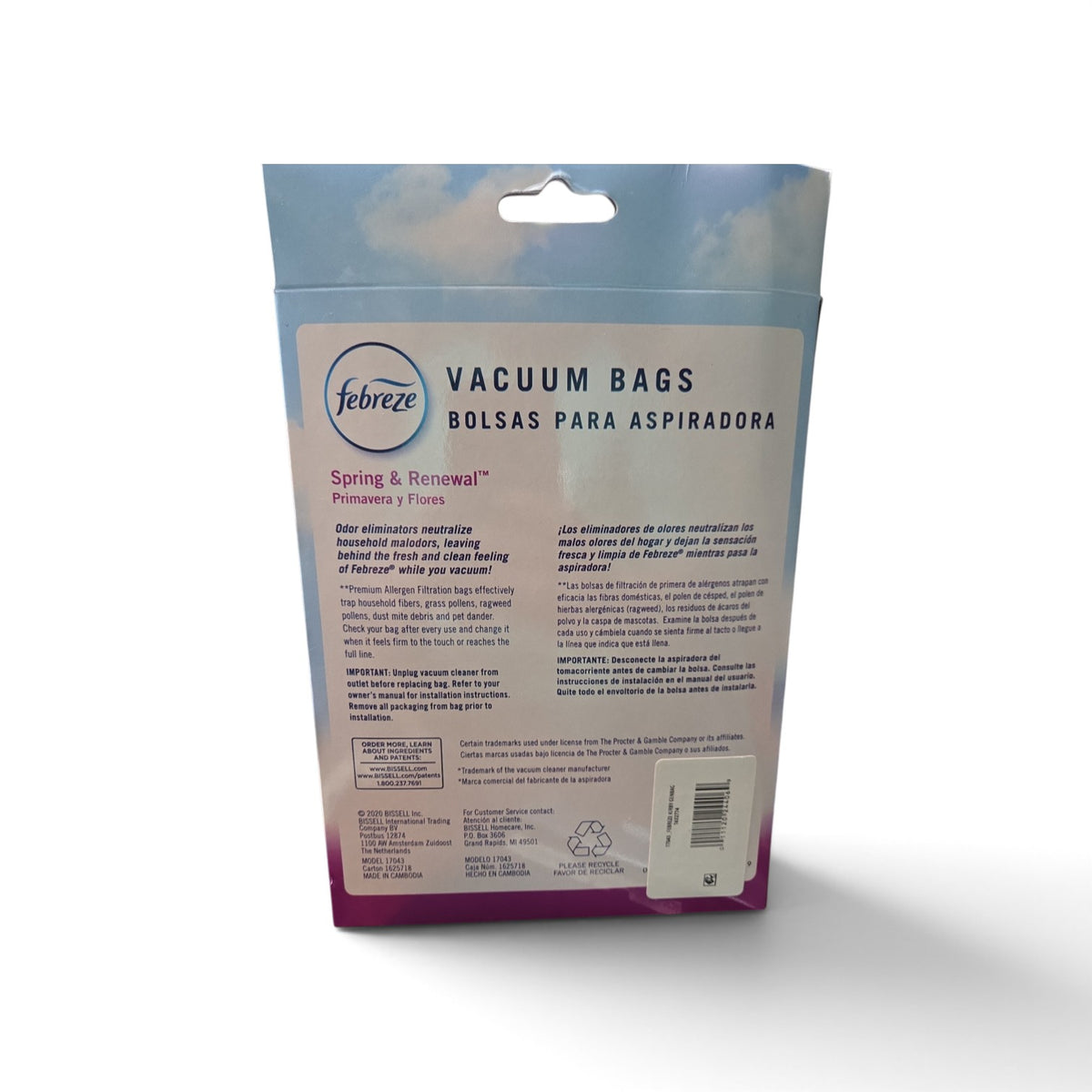 Febreze Spring & Renewal Scent Kirby Vacuum Bag, 3-Pack