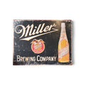 Miller Brewing Beer Brewing Company Vintage Metal Bar Signs Tin Sign 16"X12"