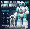 AI RC Robot for Kids with Gesture Induction Interactive, And lots more (BLUE)