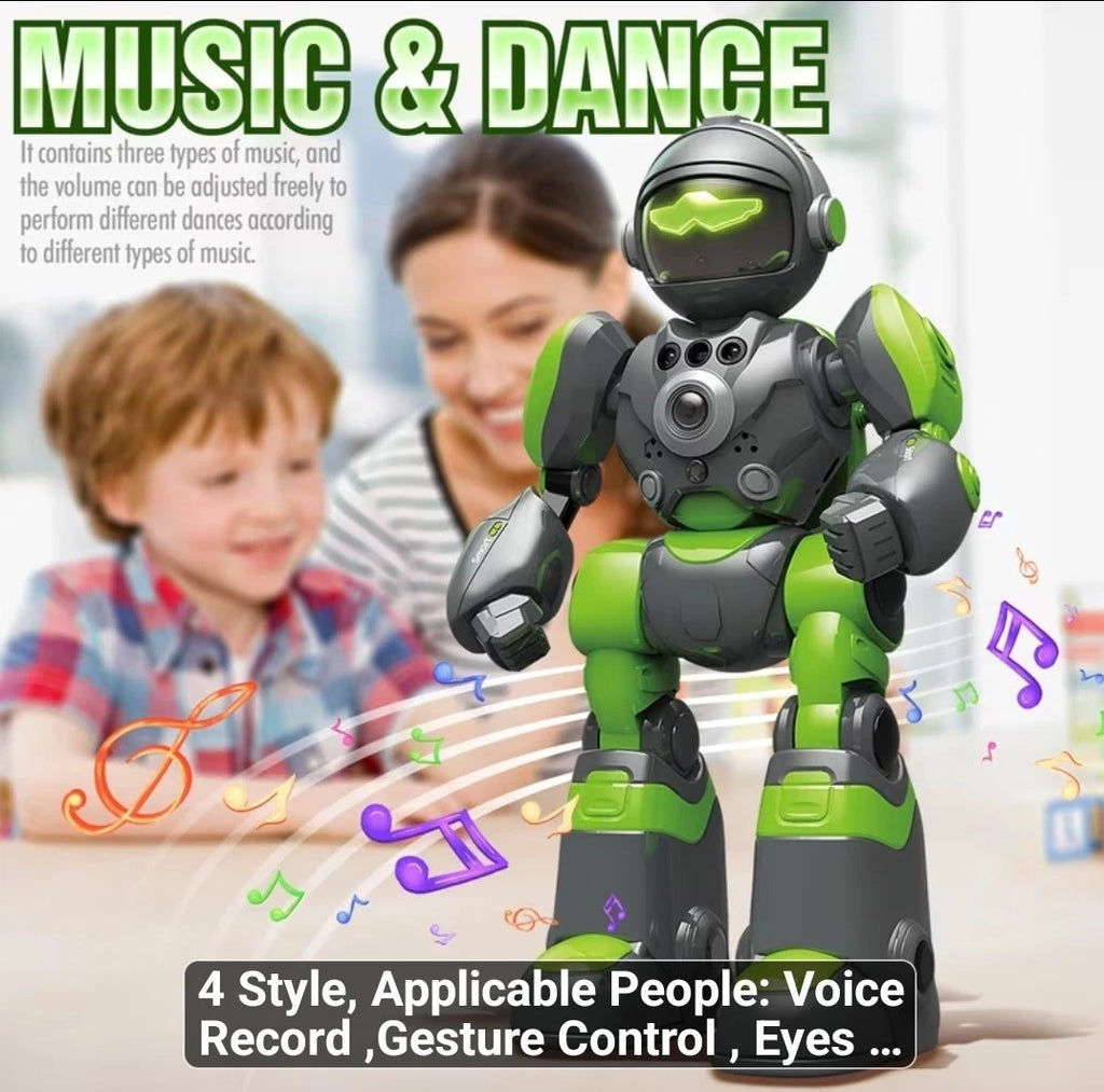 AI RC Robot for Kids with Gesture Induction Interactive, And lots more (BLUE)