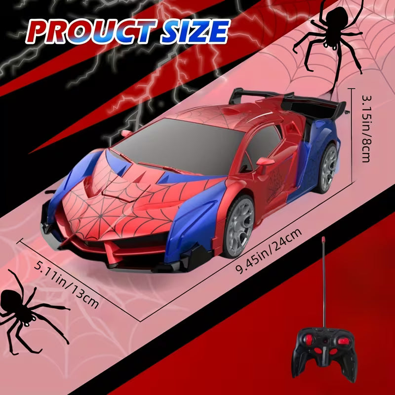 Remote Control Car, One-Button Transform Robot Spider Transformer Toy Car