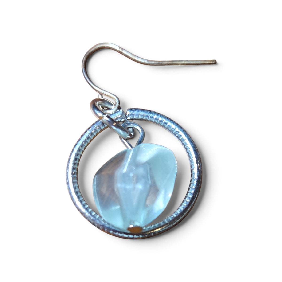 P&G Collections Fashion Jewelry Necklace and Earring set Turquoise and Brown Acrylic Glass