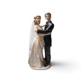 Bride and Groom Figurine White Wedding Couple Figurine Romantic Resin 8" #2